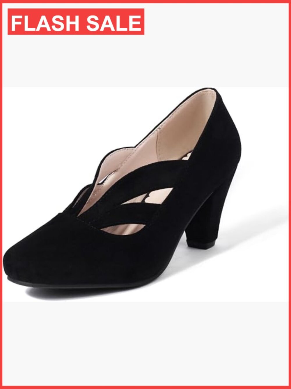 Vintage Mary Jane Heels 1920s Block Heel Pumps Closed Toe Retro Shoes